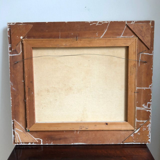 1954 Venetian Cityscape Oil Painting, Framed For Sale - Image 11 of 13