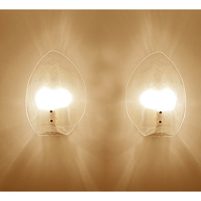 1970s Large Vintage Murano Glass Sconces from J.T. Kalmar, 1970s, Set of 2 For Sale - Image 5 of 18