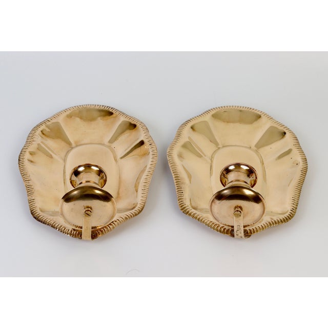 Mid-Century Modern Mid-Century Swedish Brass Sconces, Set of 2 For Sale - Image 3 of 16