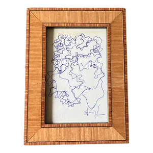 1980’s Original Wayne Cunningham Abstract Pen and Ink Drawing