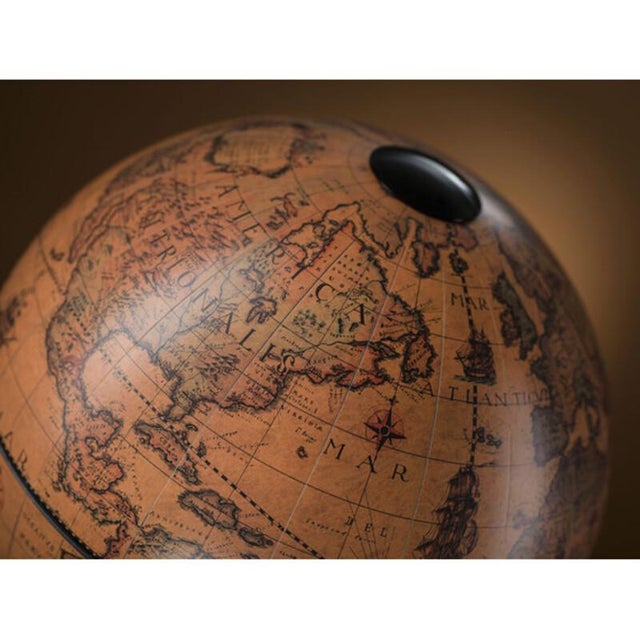 Contemporary Orbis Classic Brown Globe by Zoffoli Mappamondi For Sale - Image 3 of 8
