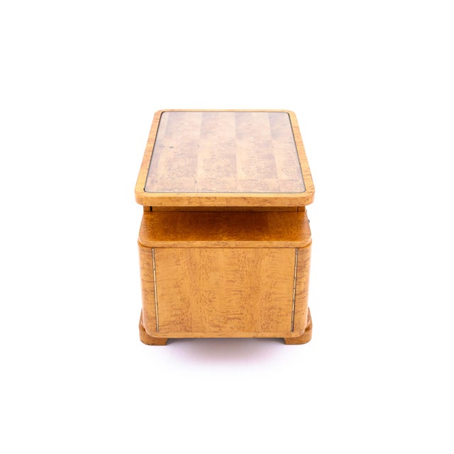 Mid-Century Art Deco Style Side Cabinet, Poland, 1950s For Sale - Image 3 of 13