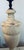 Beautiful rare hand carved white Italian marble lamp. Original wiring, Shade not included. 21" to top of socket, 30" to...