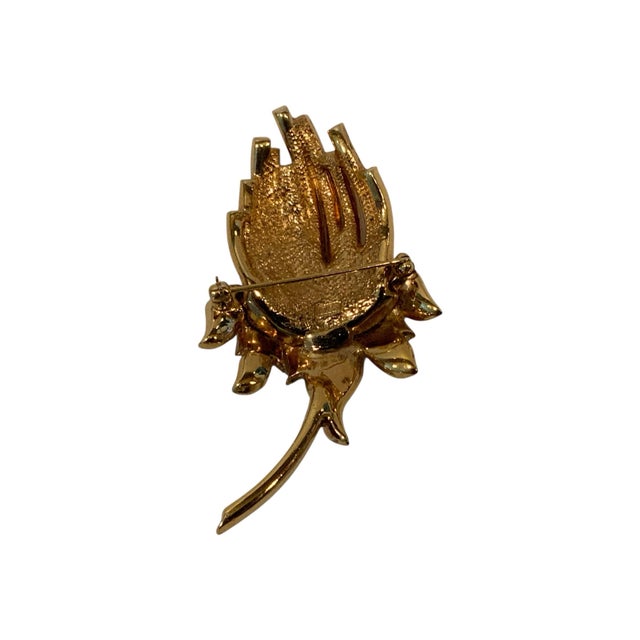 Heavy Attwood & Sawyer Rhinestone Brooch For Sale - Image 4 of 5