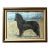 Vintage Large Framed Pastel Portrait of Black German Shepherd For Sale
