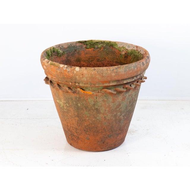 Large Terracotta Pot, England Mid 20th C. For Sale - Image 4 of 8