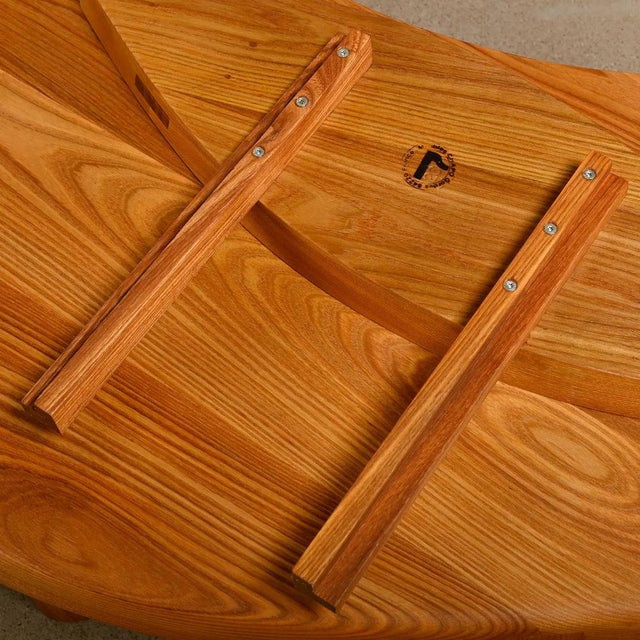 T22C Table in Elm by Pierre Chapo, France, 2010s For Sale - Image 16 of 18