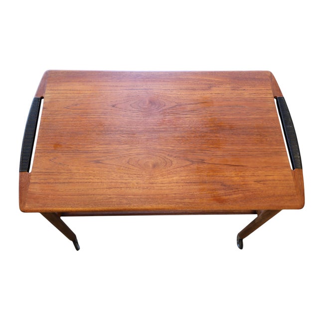 Vintage Danish Teak Serving Trolley, 1960s For Sale - Image 6 of 18