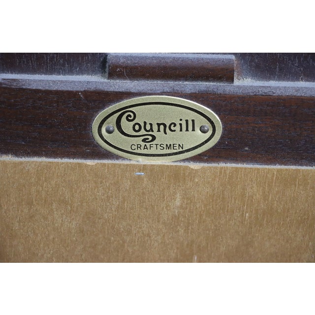 Councill Craftsmen Mahogany Wall Mirror For Sale - Image 9 of 9
