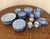 Rare, large set of Stangl blue and white splatterware spongeware. Includes the following: 8 dinner plates 10.75”D x...