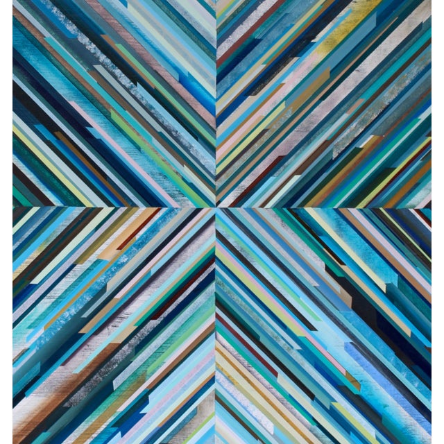 Blue Hue by Mary Crane Nutter Acrylic Paint on Raised Wood Panel, 36"x36" Mary Crane Nutter lives in Walla Walla where her...