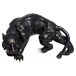 Art Deco Terracotta Black Panther For Sale