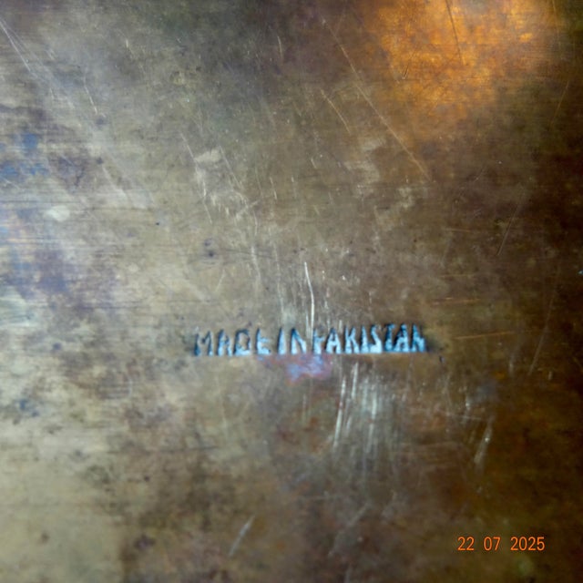 Late 19th Century Enameled Brass Persian Hinged Box For Sale - Image 10 of 12