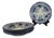 Flora Earthenware Soup Plates by Creil and Montereau, 1800s, Set of 6 For Sale