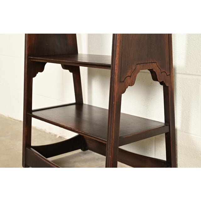 Brown Limbert Antique Mission Oak Arts & Crafts Bookcase or Magazine Stand, Circa 1910 For Sale - Image 8 of 11