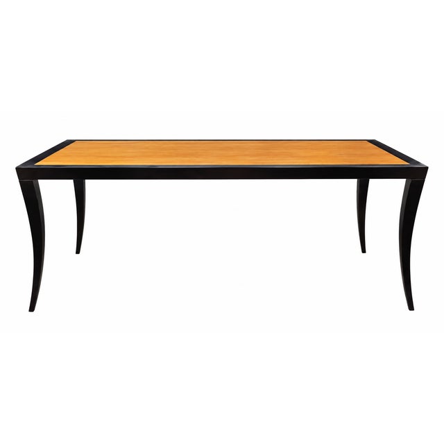 Brown Hickory Chair Milo M2m Saber Leg Dining Table or Desk, James River Collection For Sale - Image 8 of 9