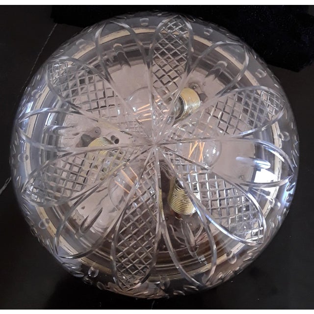 Ancient German Round Ceiling Lamp, 1900s For Sale - Image 5 of 9