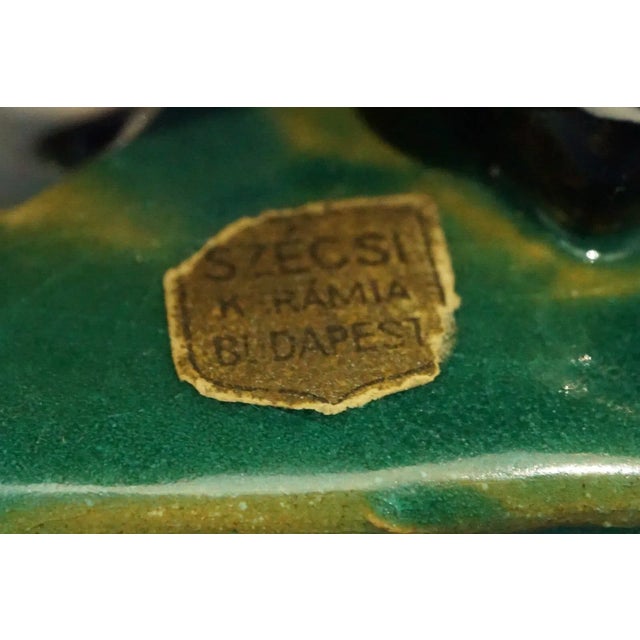 20th Century Handmade Ceramic Sculpture of Children on Donkeys from Szecsi, Hungary For Sale - Image 18 of 18