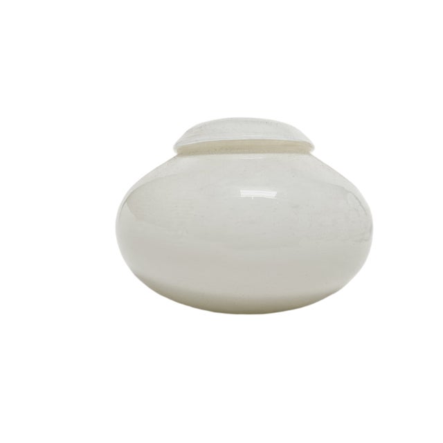 Glass Vintage Polish Vase from HSG Tarnowiec, 1970s For Sale - Image 7 of 7
