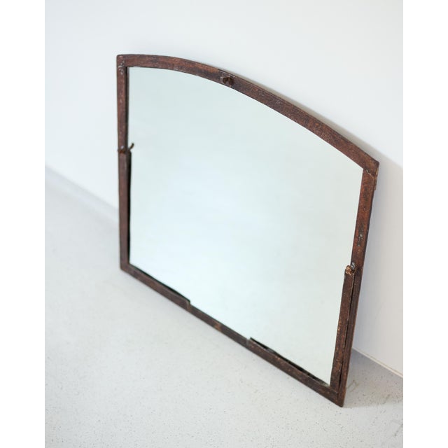 Vintage Iron Framed Mirror, 1970s, in Very Good conditions. Designed 1970 to 1979