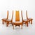 1970s Set of Six Modernist Tall Back Dining Chairs For Sale - Image 15 of 18