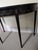 Black Mid 20th Century Maitland Smith Chinoiserie Style Demi Lune Console Table For Sale - Image 8 of 17