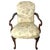 Pair of Georgian Revival Armchairs, Vintage Floral Upholstery For Sale - Image 10 of 18