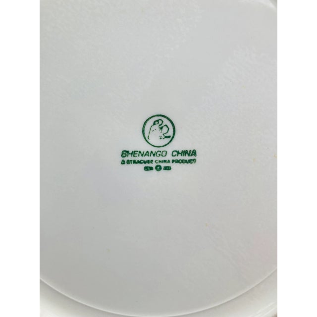 Mid-Century Modern 1990's Shenango China Lily Iris Floral Restaurant Ware Dinner Plates- Set of 4 For Sale - Image 3 of 6