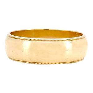 Vintage 14k Gold Benchmark Band, Size 10.5