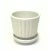 Hollywood Regency White Ceramic Faux Bamboo Vessel Curation - Group of 3 For Sale In Miami - Image 6 of 10