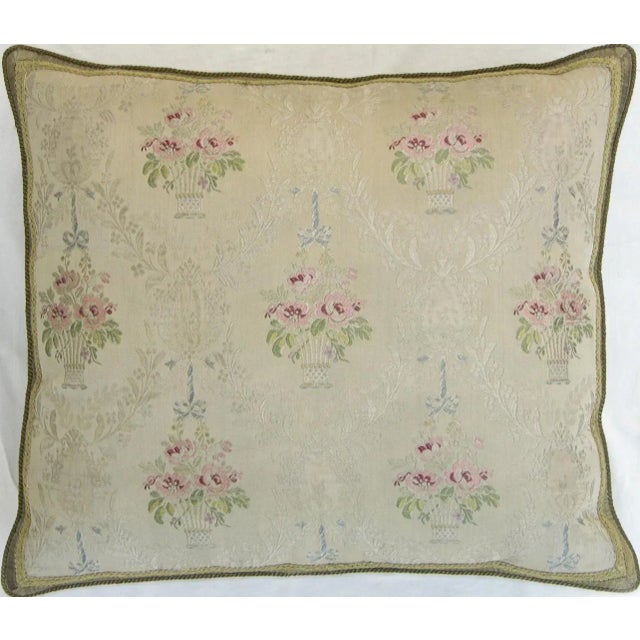 Mid 19th Century Circa 1860 Antique French Textile Pillow For Sale - Image 5 of 9