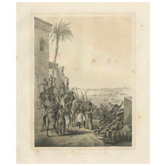 Egyptian Regular Cavalry on the Nile, 1846, Paper For Sale - Image 9 of 9
