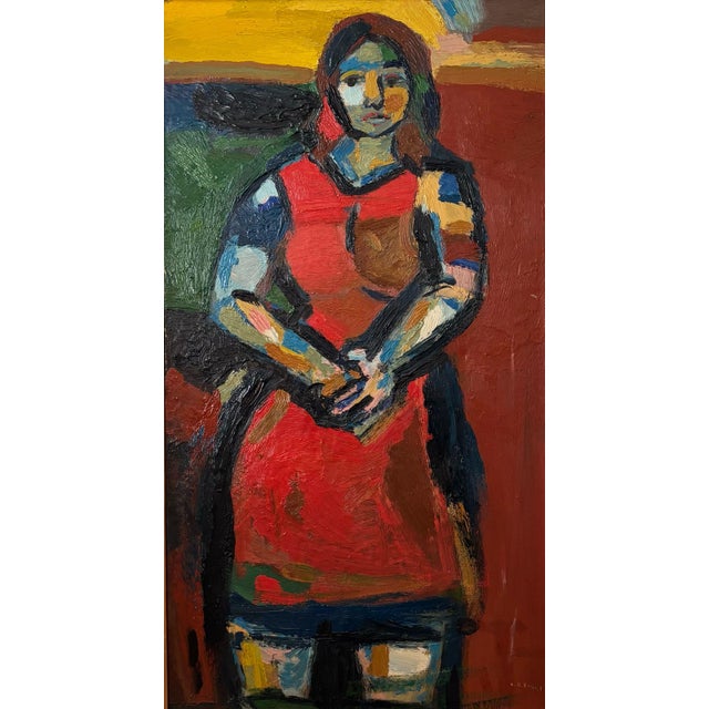 Modern A.R. Seidel, Jannie, Oil on Linen, 1960s-1970s For Sale - Image 3 of 12