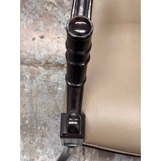 Black Rose Tarlow Pope Chair, Set of Six For Sale - Image 8 of 12