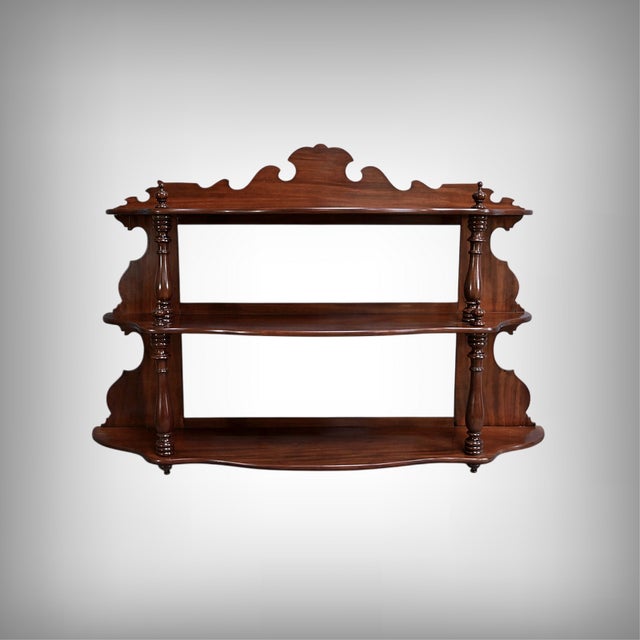Louis-Philippe Wall Shelf in Mahogany For Sale - Image 18 of 18