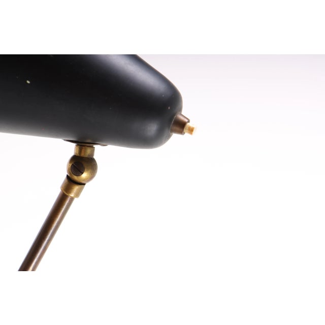 Mid-Century Brass Table Lamp, Denmark, 1950s For Sale - Image 6 of 7