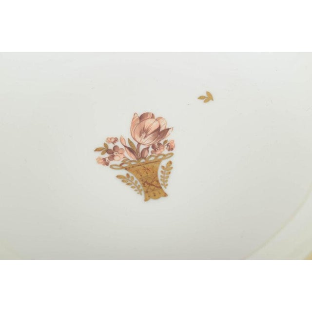Porcelain Golden Basket Bowls from Royal Copenhagen, 1960s, Set of 2 For Sale - Image 3 of 5