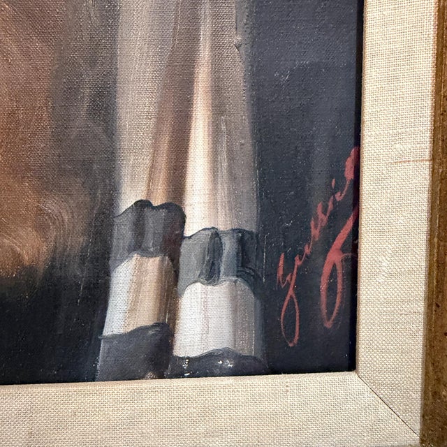 Oil on Canvas Painting of a Scholar or Hasidic Rabbi by Jeno Gussich For Sale - Image 4 of 10