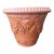 Mid-Century Bitossi F.&F. Italian Terracotta Planter With Festoon Swags & Mascarons For Sale