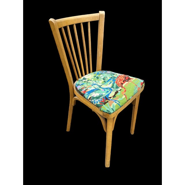 Wood Vintage Beech Chair from Baumann, 1950s For Sale - Image 7 of 9