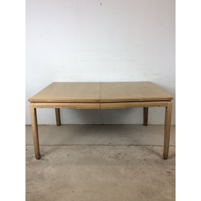 Mid Century Modern Dining Table With Limed Walnut Finish and 3 Leafs For Sale - Image 9 of 18