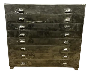 Vintage Iron Chest of Drawers