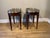 Brown Pair of Vintage Walnut Regency-Style Side Tables For Sale - Image 8 of 10