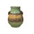Asian Orient Crackle Green Dragon Motif Ram Heads Artistic Pottery Ceramic Vase For Sale - Image 3 of 15