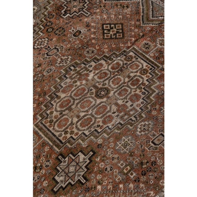 1920s Antique Shiraz Scatter Rug For Sale - Image 5 of 10