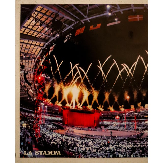 Contemporary 2006 Italian Sports Poster - Turin Winter Olympics, Opening Ceremony (Photography), La Stampa For Sale - Image 3 of 3