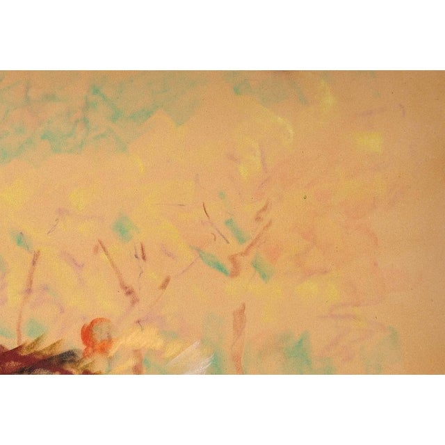 Paper John Rattenbury Skeaping, Into the Final Furlong, 1965, Pastel Drawing, Framed For Sale - Image 7 of 18