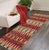 Add a splash of color with this dazzling transitional runner, hand knotted in an all over artful intricate pattern and a...