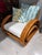 Wood Vintage Rattan, Double Loop Bamboo Sofa and Chair Set For Sale - Image 7 of 12