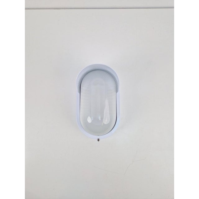 Vintage Outdoor Wall Lamp in Metal and Glass by Simes, Italy, 1970s For Sale - Image 4 of 15